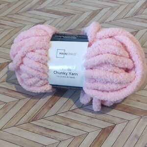 Mainstays Light Pink Chenille Yarn
